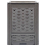 Vidaxl compostbakken 2 st 600 l 60x60x83 cm kunststof rattan bruin