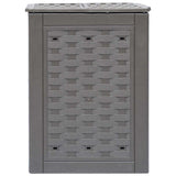 Vidaxl compostbakken 2 st 600 l 60x60x83 cm kunststof rattan bruin