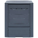Vidaxl compostbakken 2 st 520 l 60x60x73 cm grijs