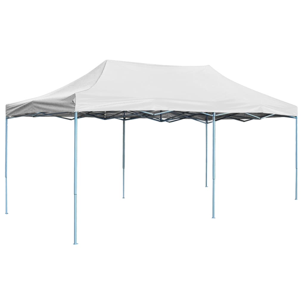 Vidaxl partytent inklapbaar 3x6 m staal wit