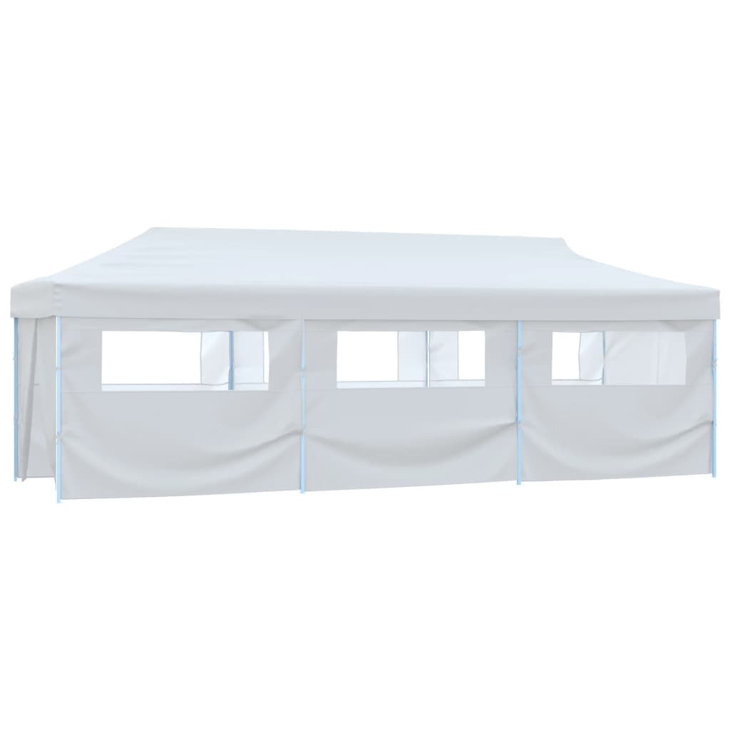 VidaXL Partytent pop-up met 8 zijwanden 3x9 m wit