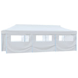 VidaXL Partytent pop-up met 8 zijwanden 3x9 m wit