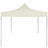 Vidaxl partytent professioneel inklapbaar 2x2 m staal crème