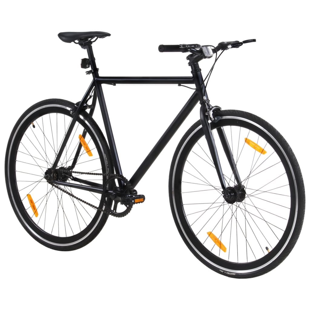 VidaXL Fiets met vaste versnelling 700 c 55 cm zwart