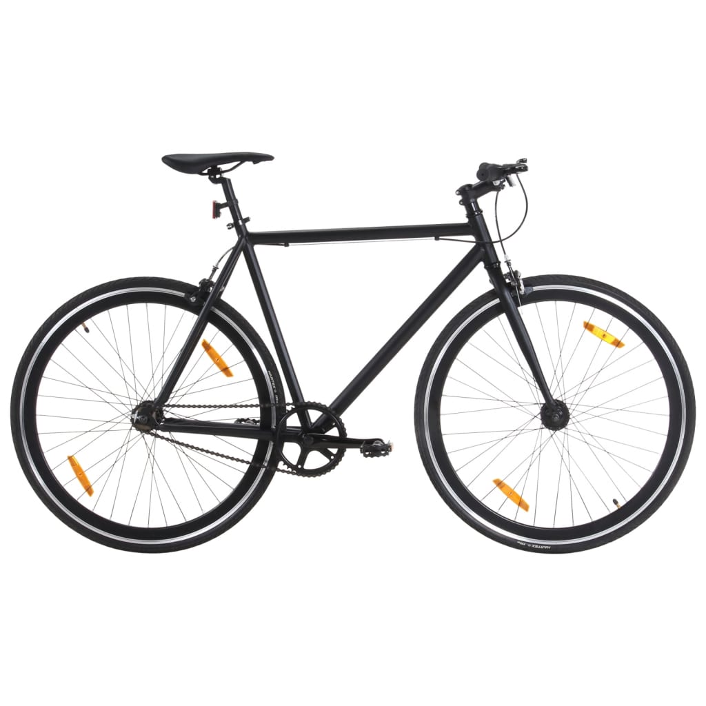 VidaXL Fiets met vaste versnelling 700 c 59 cm zwart