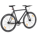 VidaXL Fiets met vaste versnelling 700 c 59 cm zwart