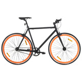 VidaXL Fiets met vaste versnelling 700 c 51 cm zwart en oranje