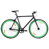 Vidaxl fiets met vaste versnelling 700 c 51 cm zwart en groen