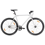 Vidaxl fiets met vaste versnelling 700 c 51 cm wit en zwart