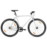 VidaXL Fiets met vaste versnelling 700 c 59 cm wit en zwart