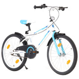 VidaXL Kinderfiets 20 inch blauw en wit