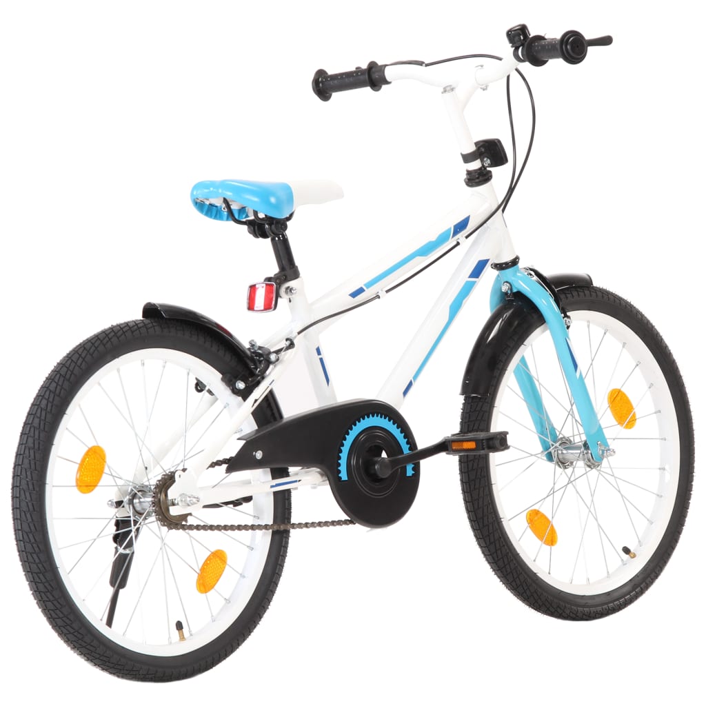 VidaXL Kinderfiets 20 inch blauw en wit