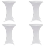 Vidaxl statafelhoes 4 st stretch ø60 cm wit