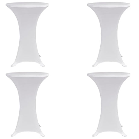 Vidaxl statafelhoes 4 st stretch ø80 cm wit
