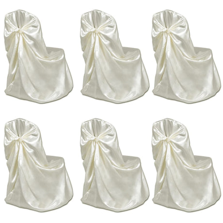 Vidaxl stoelhoes voor bruiloft 12 st crème
