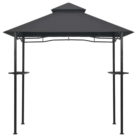 Vidaxl barbecue paviljoen 240x150x255 cm staal antraciet