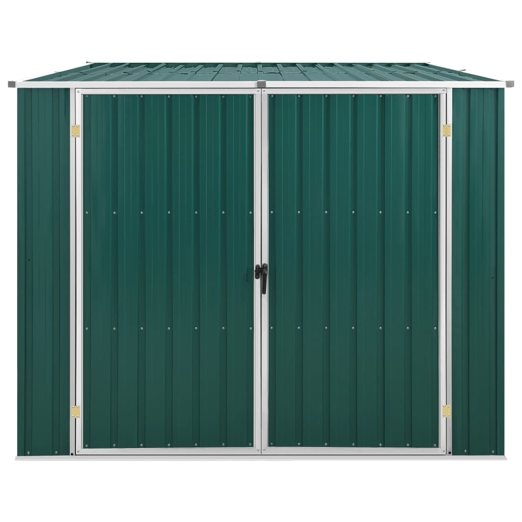 VidaXL Tuinschuur 195x198x159 cm gegalvaniseerd staal groen