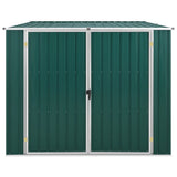 VidaXL Tuinschuur 195x198x159 cm gegalvaniseerd staal groen