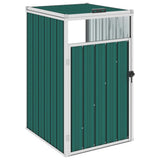 Vidaxl afvalbakberging 72x81x121 cm staal groen