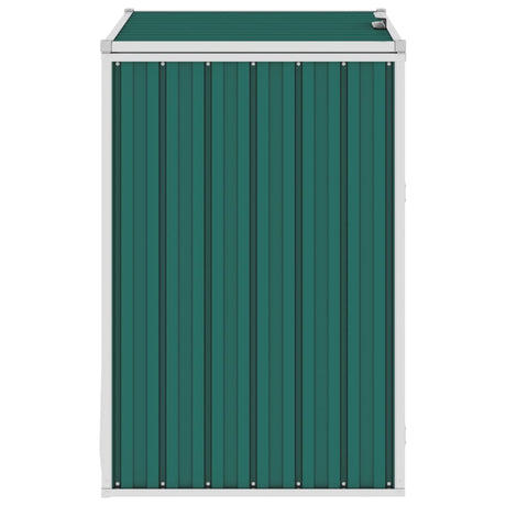 Vidaxl afvalbakberging 72x81x121 cm staal groen
