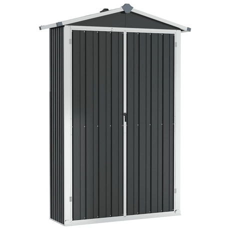 VidaXL Tuinschuur 116x45x175 cm gegalvaniseerd staal grijs