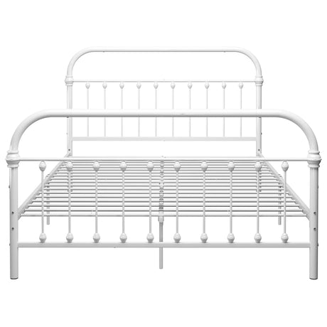 Vidaxl bedframe metaal wit 160x200 cm