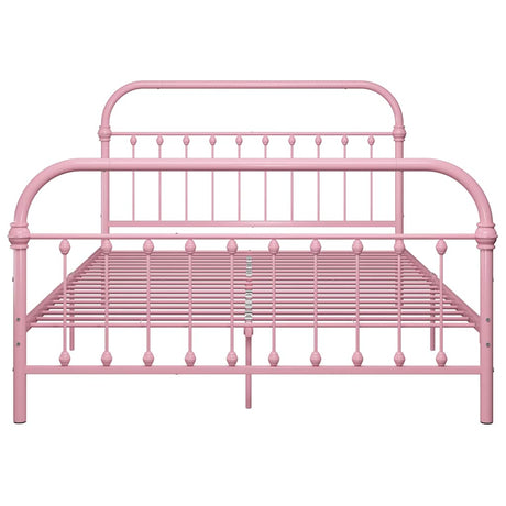Vidaxl bedframe metaal roze 140x200 cm