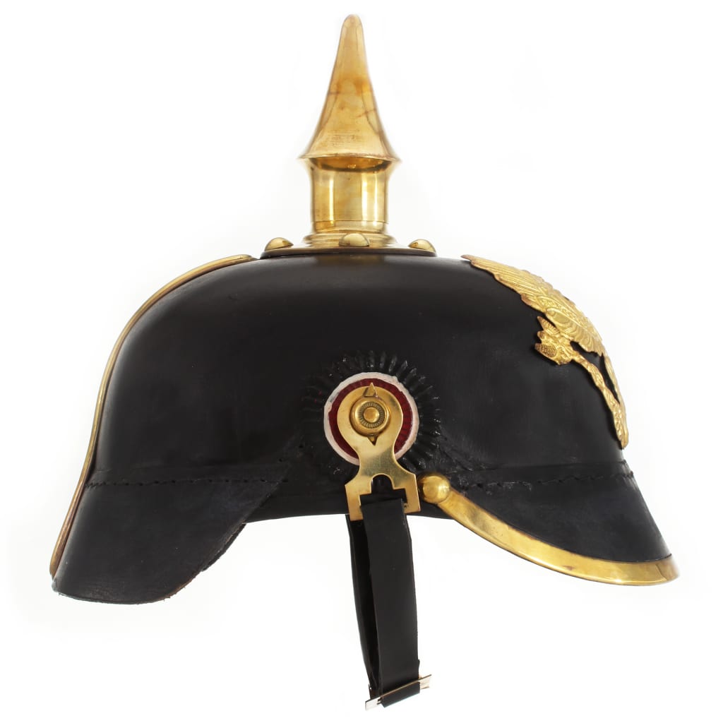 Vidaxl pickelhaube germaans replica larp staal zwart