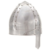 Vidaxl ridderhelm middeleeuws replica larp staal zilverkleurig