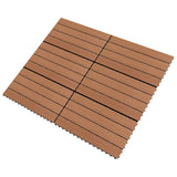 Vidaxl tegels 6 st 1m² 60x30 cm hkc bruin