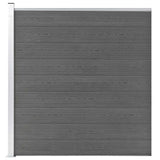 Vidaxl schutting 175x186 cm hkc grijs