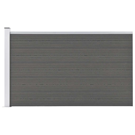 Vidaxl schutting 175x105 cm hkc grijs
