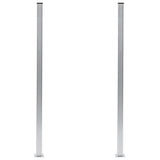 Vidaxl schuttingpalen 2 st 185 cm aluminium