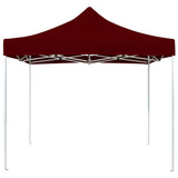 Vidaxl partytent professioneel inklapbaar 2x2 m aluminium bordeauxrood