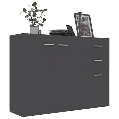 Vidaxl dressoir 105x30x75 cm bewerkt hout grijs