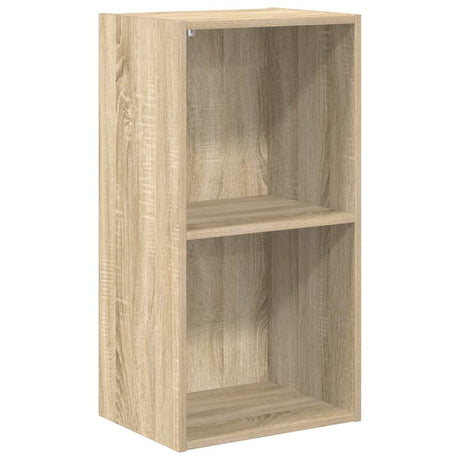 Vidaxl boekenkast met 2 schappen 40x30x76,5 cm bewerkt hout sonoma eik