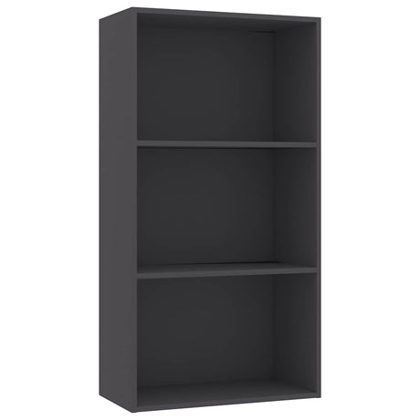 Vidaxl boekenkast met 3 schappen 60x30x114 cm bewerkt hout grijs