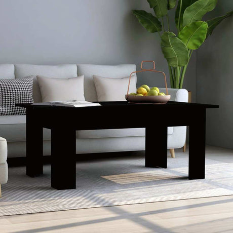 Vidaxl salontafel 100x60x42 cm bewerkt hout zwart