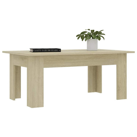 Vidaxl salontafel 100x60x42 cm bewerkt hout sonoma eikenkleurig