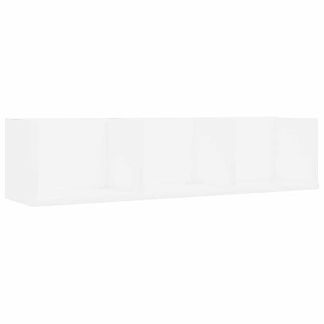 Vidaxl cd-wandschap 75x18x18 cm bewerkt hout wit