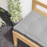 Vidaxl palletvloerkussen 120x40x7 cm katoen grijs