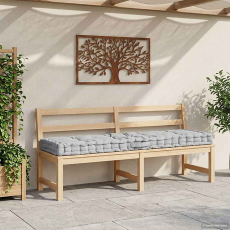 Vidaxl palletvloerkussen 120x40x7 cm katoen grijs