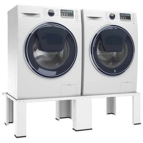 Vidaxl wasmachine- en drogerverhoger dubbel wit