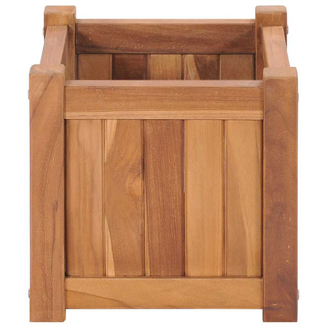 Vidaxl plantenbak verhoogd 30x30x30 cm massief teakhout
