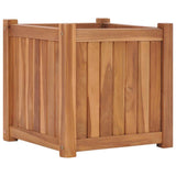 Vidaxl plantenbak verhoogd 40x40x40 cm massief teakhout