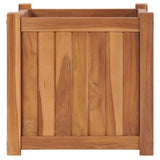 Vidaxl plantenbak verhoogd 40x40x40 cm massief teakhout