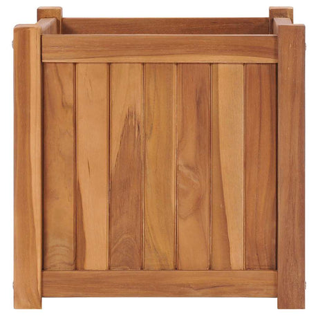 Vidaxl plantenbak verhoogd 40x40x40 cm massief teakhout