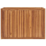 Vidaxl plantenbak verhoogd 100x50x70 cm massief teakhout