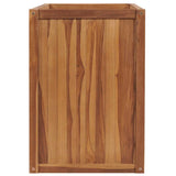 Vidaxl plantenbak verhoogd 100x50x70 cm massief teakhout