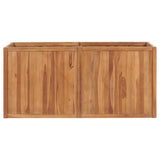 Vidaxl plantenbak verhoogd 150x50x70 cm massief teakhout